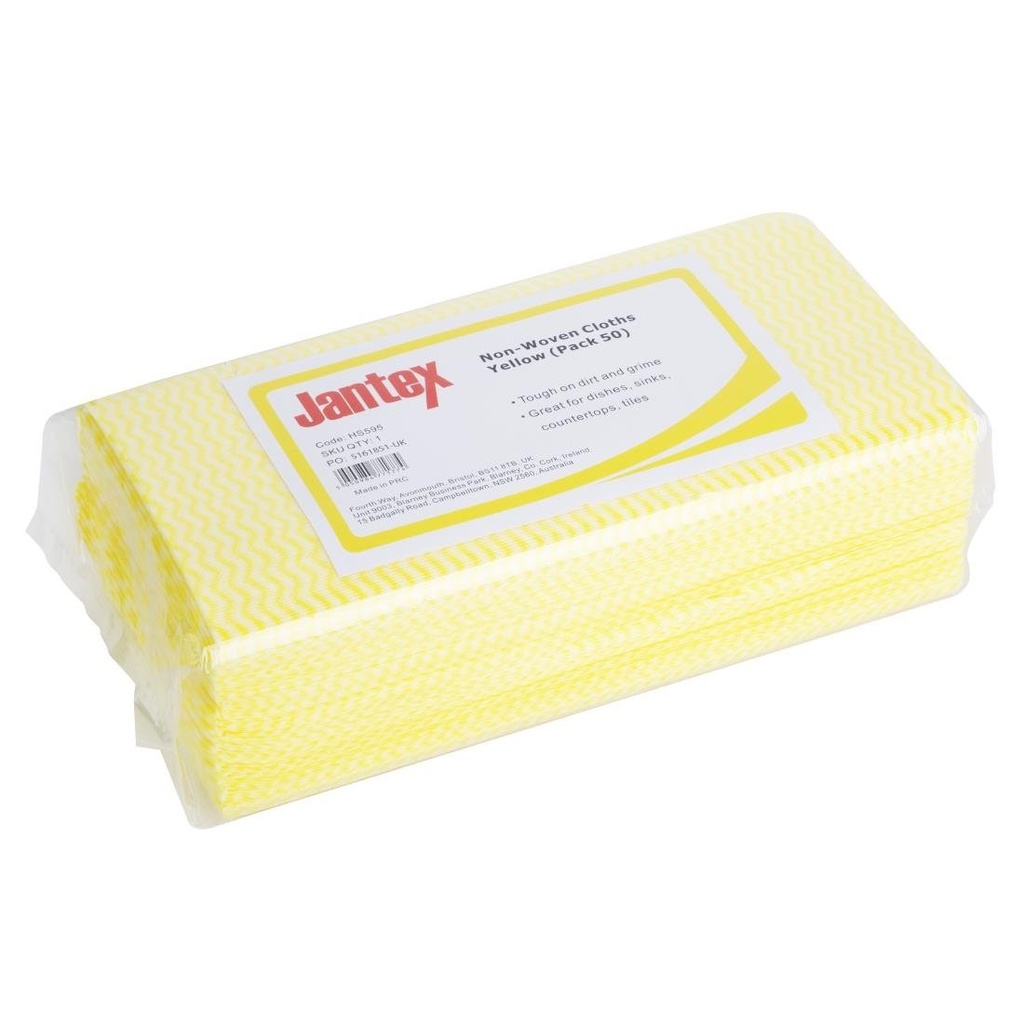 Jantex Non-Woven Doeken Geel (50 stuks)