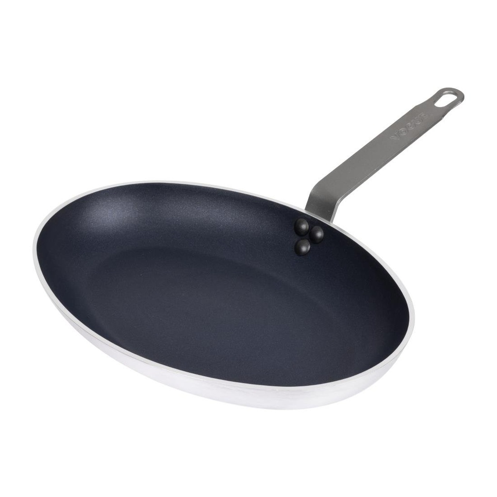 Vogue Aluminium Antiaanbaklaag Teflon Platinum Plus Ovale Koekenpan 36cm