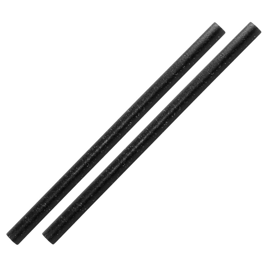 Sier Disposables Refork rechte rietje zwart ø 8 mm / 15cm (100 stuks)