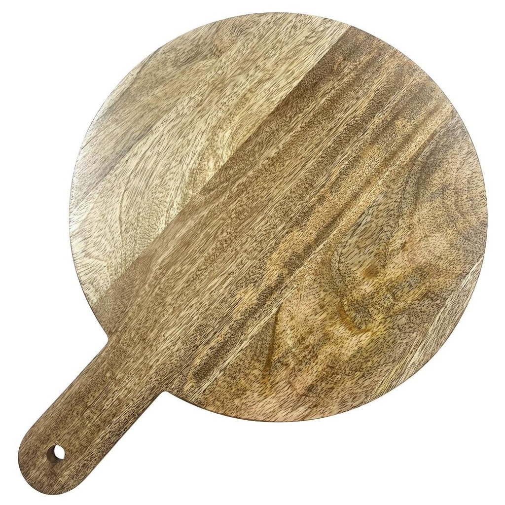 Olympia Ronde Displaystandaard Mango Hout met Metalen Poten 400x300x80mm