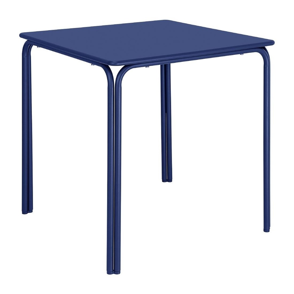 Bolero Adeline Stalen Vierkante Tafel 700mm Donker Blauw