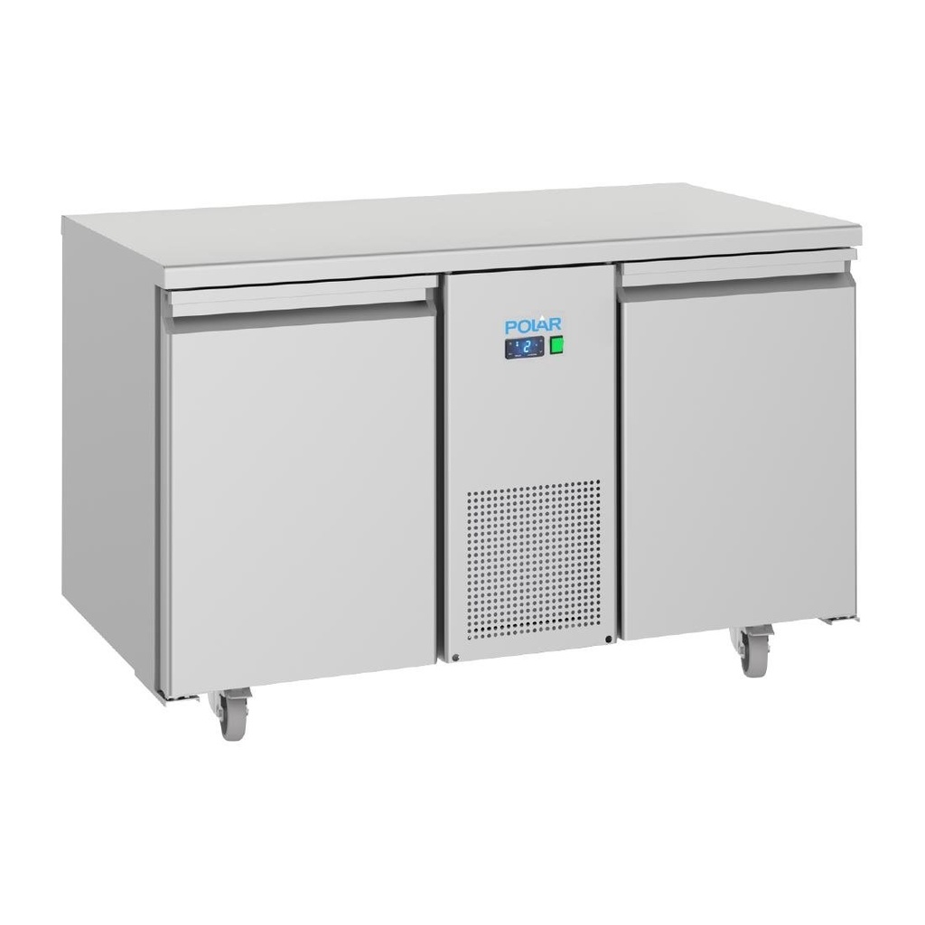 Polar U-serie energiezuinige 2 deurs vrieswerkbank 281L