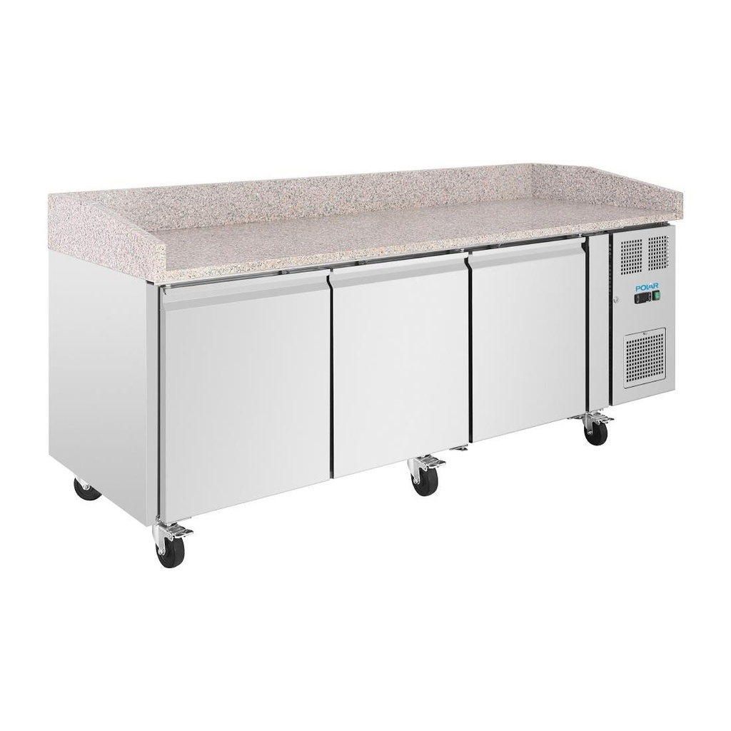 Polar U-serie Bakkerij Counter Koelkast met Granieten Blad 634Ltr