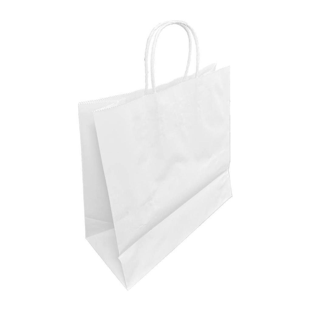 Fiesta Recycleerbare Draaihandgreep Witte Papieren Tassen Medium (250 stuks)