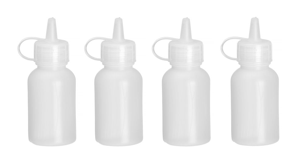 HENDI Mini saus dispenser - set van 4 stuks. 557891