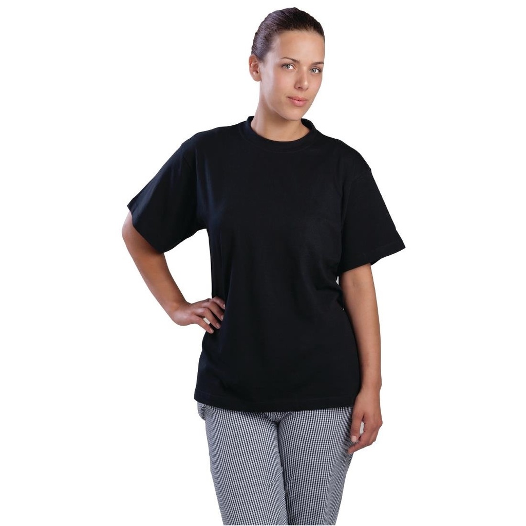 Nisbets Essentials t-shirts zwart S (2 stuks)