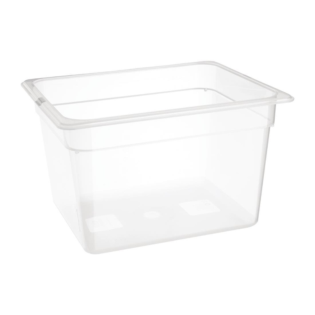 Nisbets Essentials polypropyleen 1/2 gastronorm bak zonder deksel 20cm