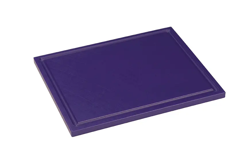 Snijplank met sapgoot/vlak - 1/2 GN - Wit