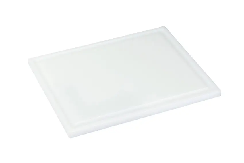 Snijplank met sapgoot/vlak - 1/1 GN - Wit