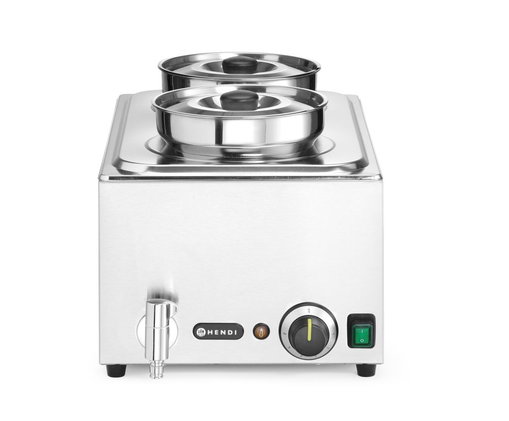 HENDI Set: Bain-marie Ranger + 2x bak 4L met deksel 201473