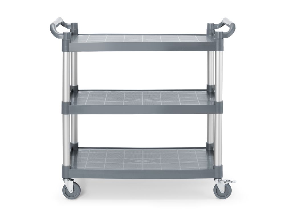 AmerBox Serveerwagen polypropyleen met 3 bladen, groot 816264