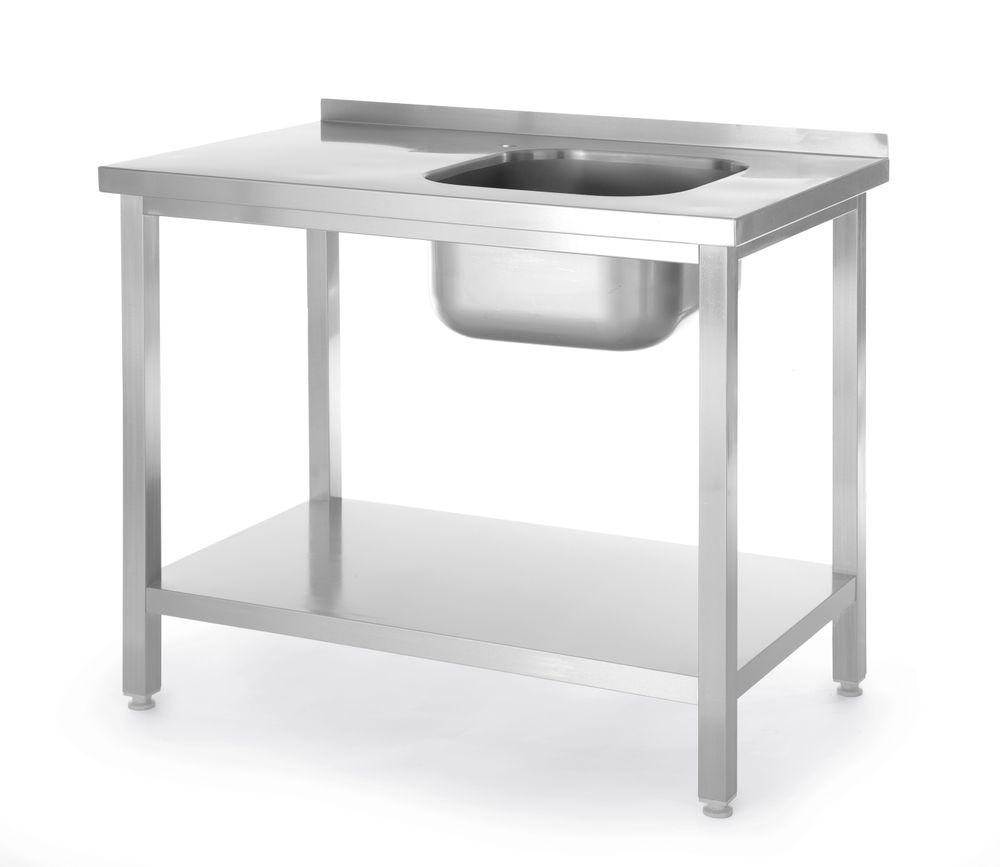 HENDI Spoeltafel met legplank, met bouten 817025