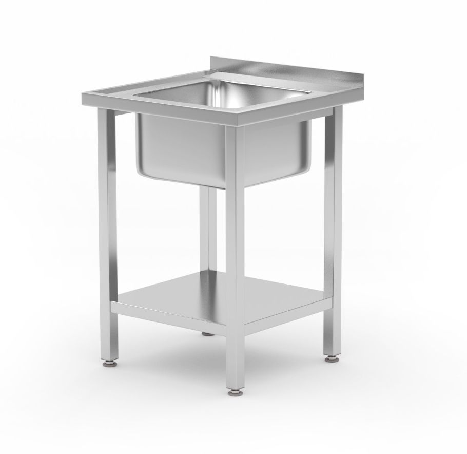 HENDI Spoeltafel met legplank, met bouten 816806