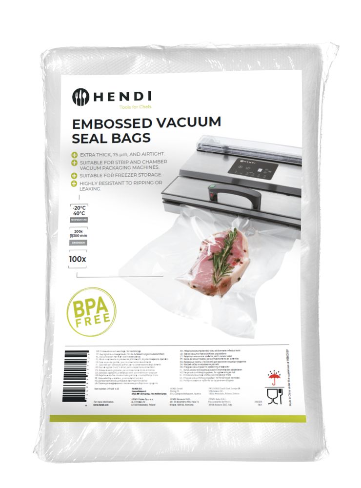 HENDI Vacuümverpakkingszakken met reliëf 297438