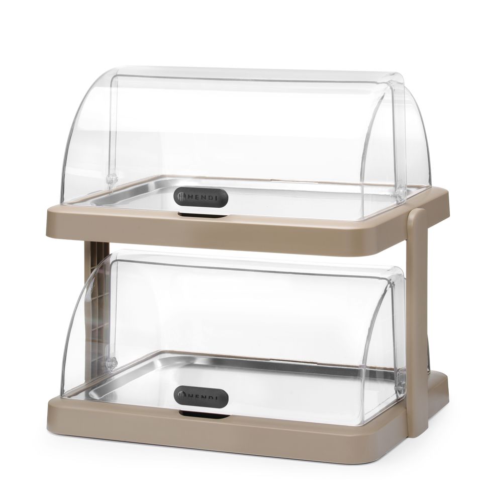 HENDI Koeldisplay met dubbele rolltop Duo, UNIQ 871959