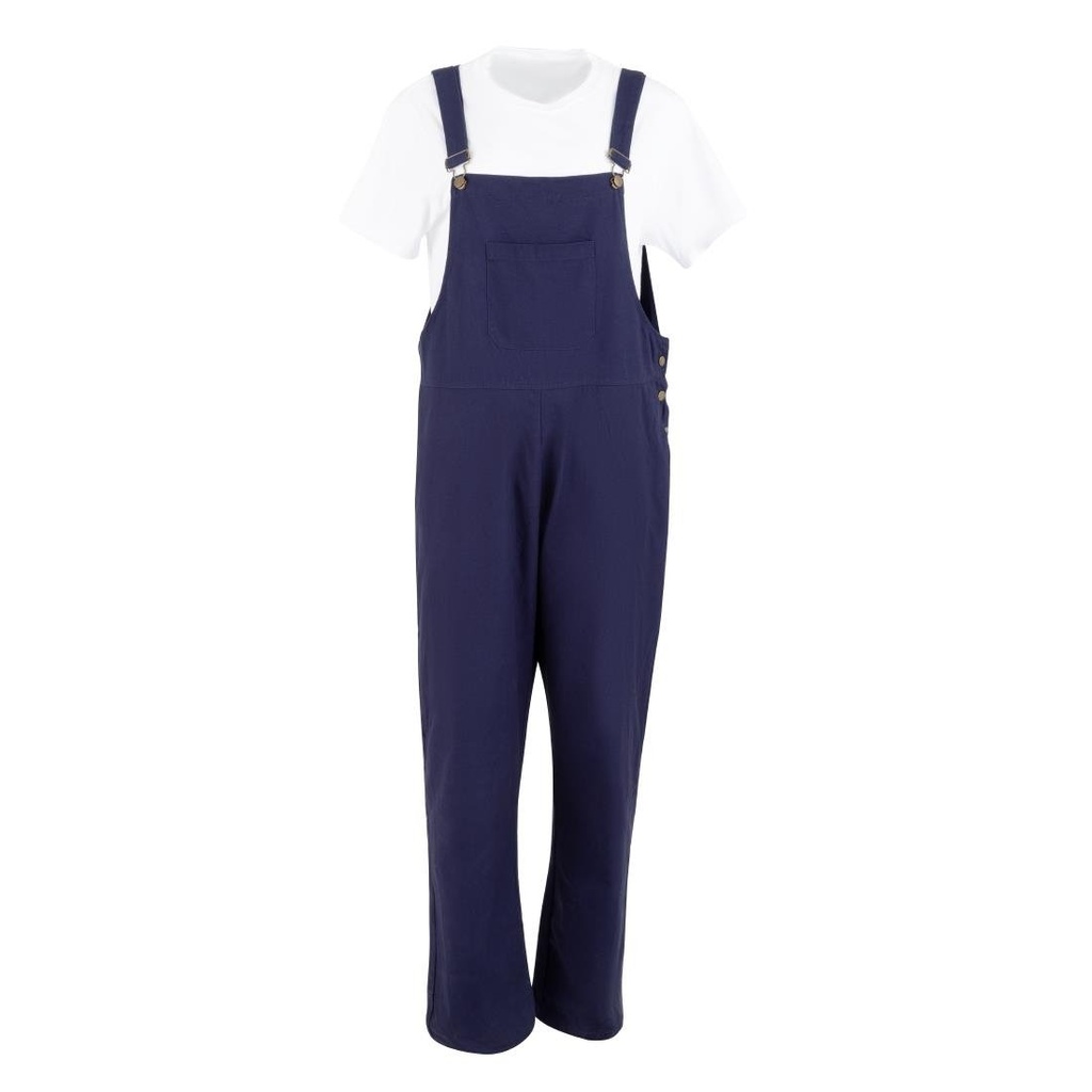 Southside Bib & Brace Katoenen Canvas Tuinbroek Marineblauw XL