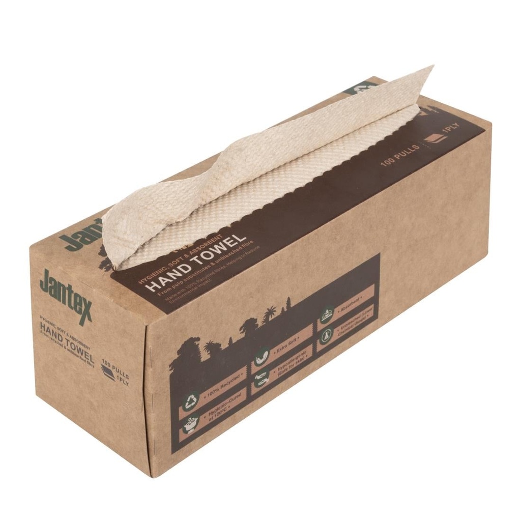 Jantex 100% Gerecycled Handdoek 1Laag 100 Vel 36 stuks