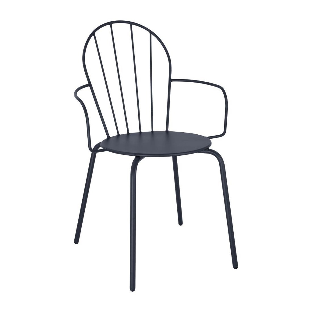 Bolero Adeline Armstoelen Leisteenblauw (4 stuks)
