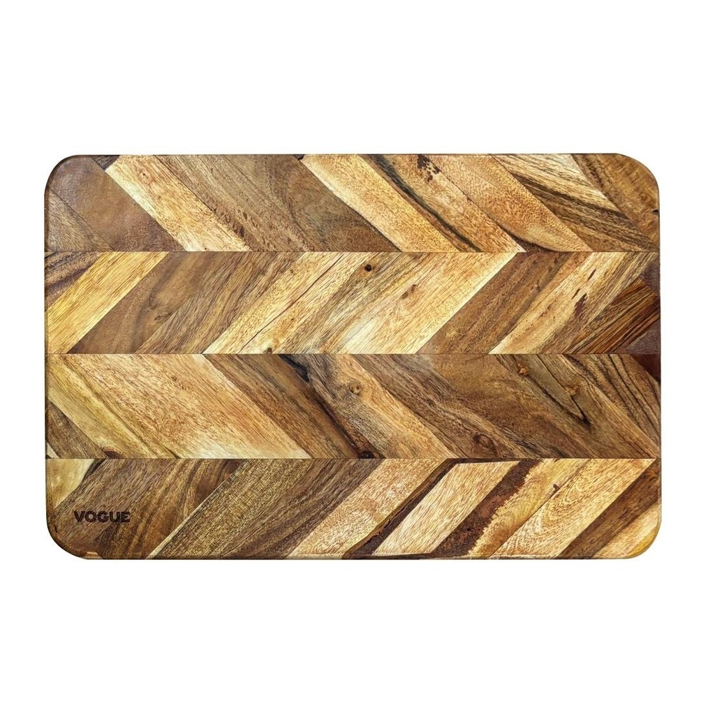 Vogue Chevron Effect Mangohouten Snijplank Medium