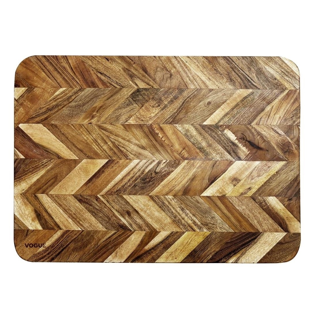 Vogue Chevron Effect Mangohouten Snijplank Groot