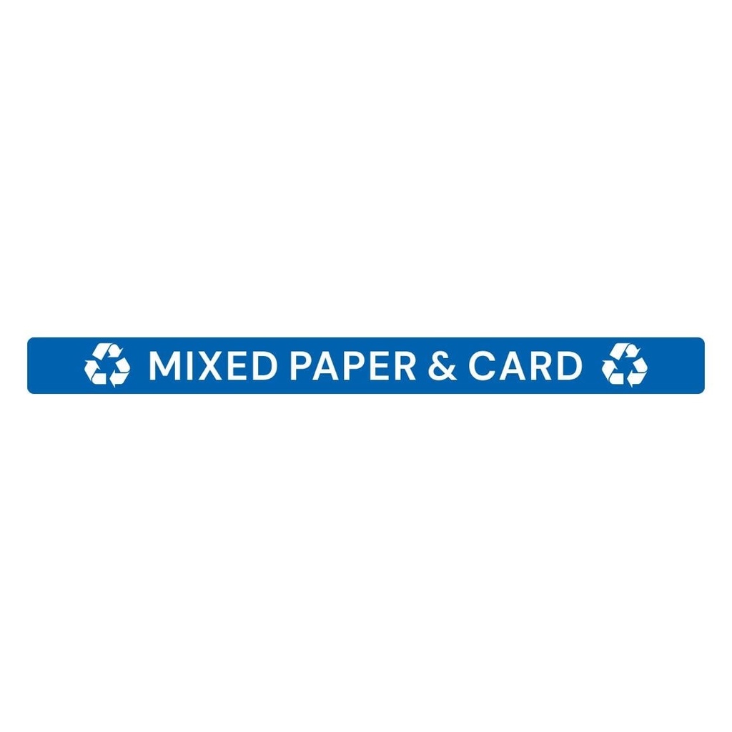 Jantex Slim Bin deksel label - Gemengd Papier & Karton