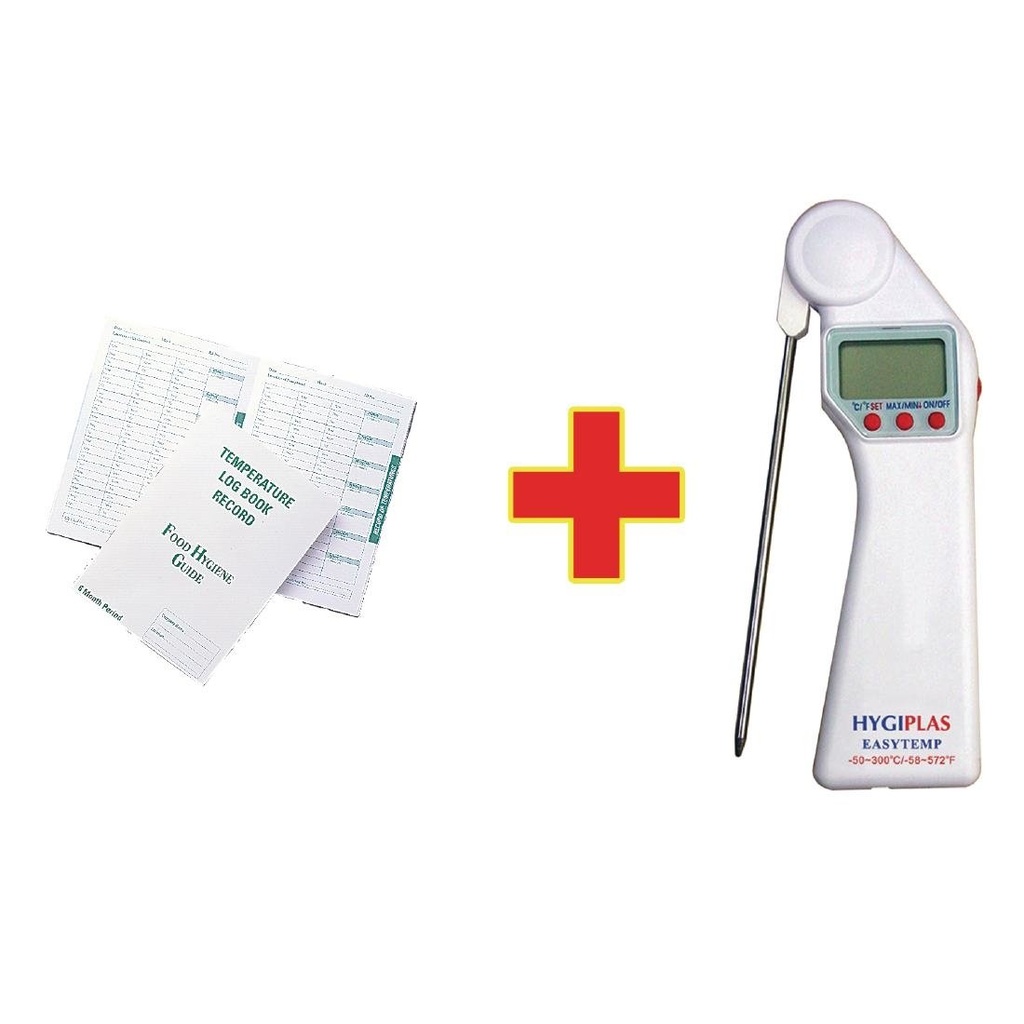 SPECIALE AANBIEDING Easyttemp zakthermometer en logboek