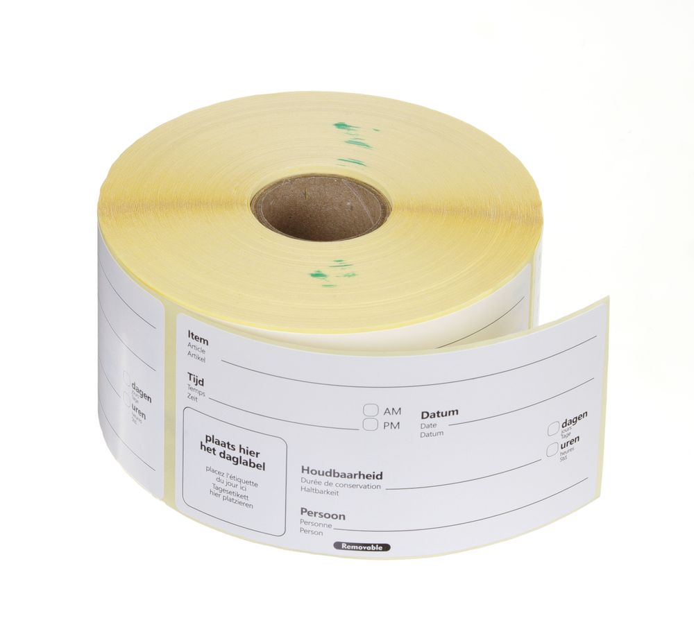 HENDI Houdbaarheidsstickers, multifunctioneel, eenvoudig te verwijderen 850541