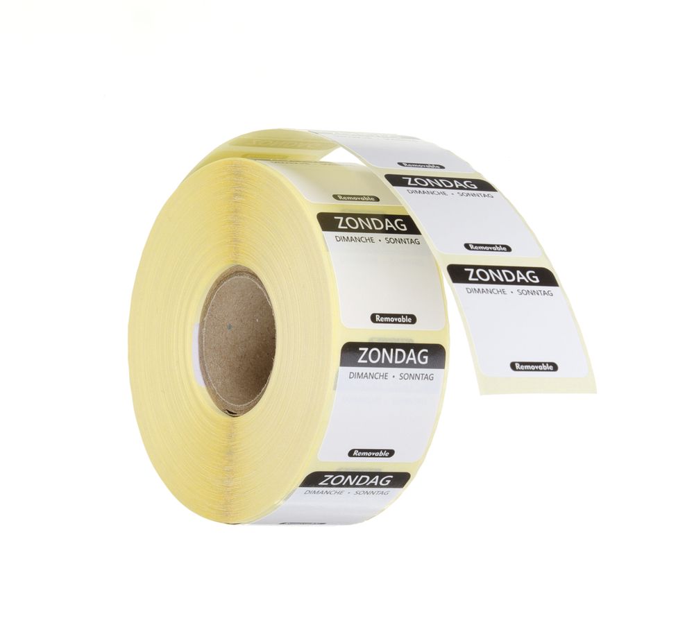 HENDI Voedselveiligheidsstickers, multifunctioneel, eenvoudig verwijderbaar 850534