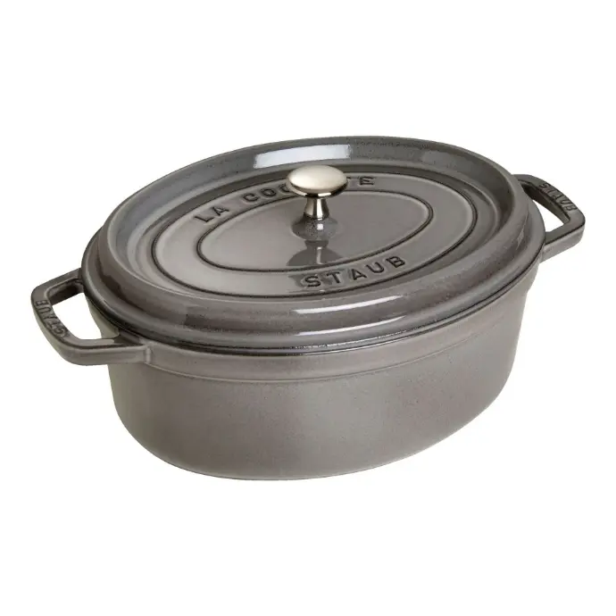 Staub La Cocotte Cocotte 31 cm / 5,5 l, Ovaal, Grafietgrijs