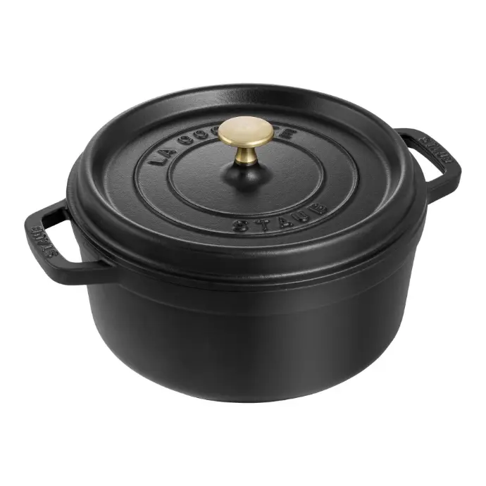 Staub La Cocotte Cocotte 22 cm / 2,5 l, Rond, Zwart