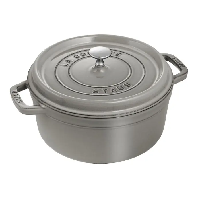 Staub La Cocotte Cocotte 24 cm / 3,7 l, Rond, Grafietgrijs