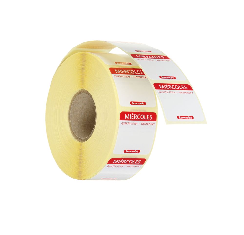 HENDI Voedselveiligheidsstickers, multifunctioneel, eenvoudig verwijderbaar 850824