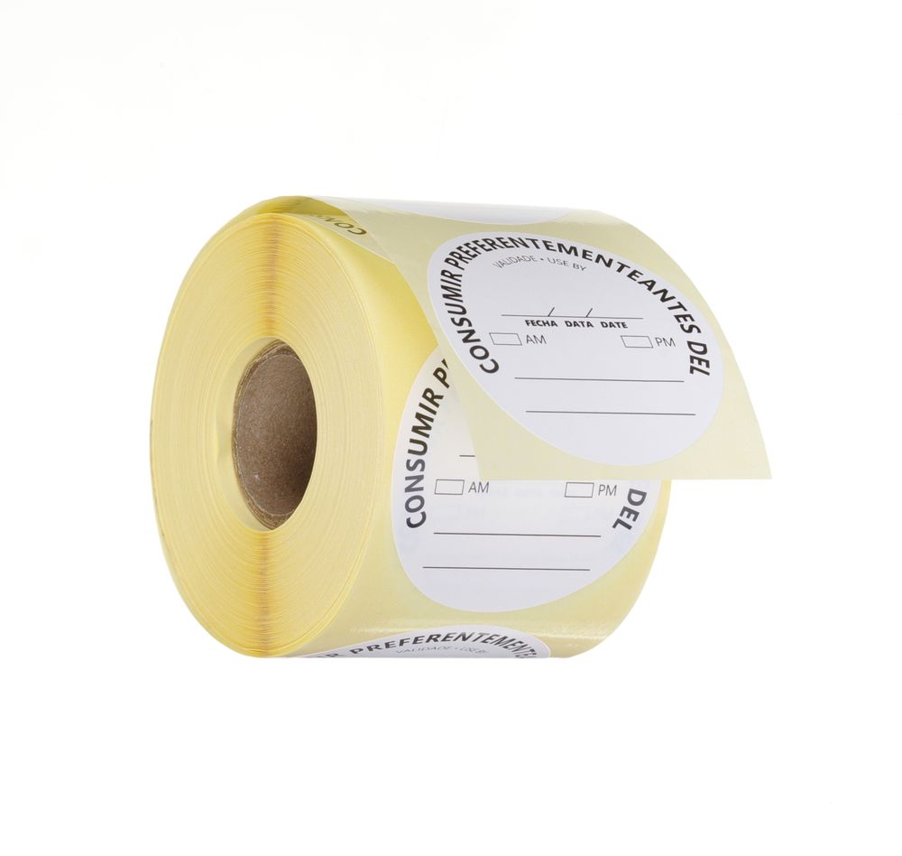 HENDI Voedselveiligheidsstickers, multifunctioneel, eenvoudig verwijderbaar, “GEBRUIKEN TOT” 850886