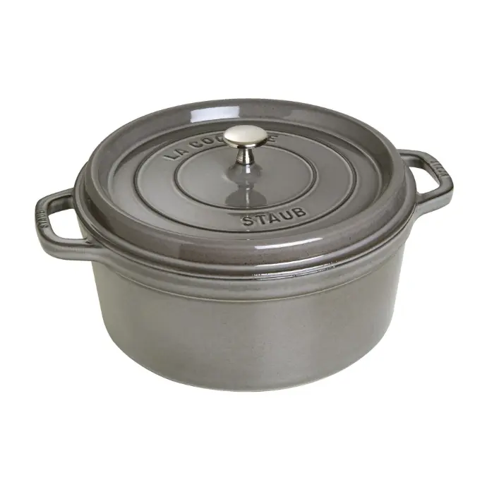 Staub La Cocotte Cocotte 28 cm / 6,75 l, Rond, Grafietgrijs