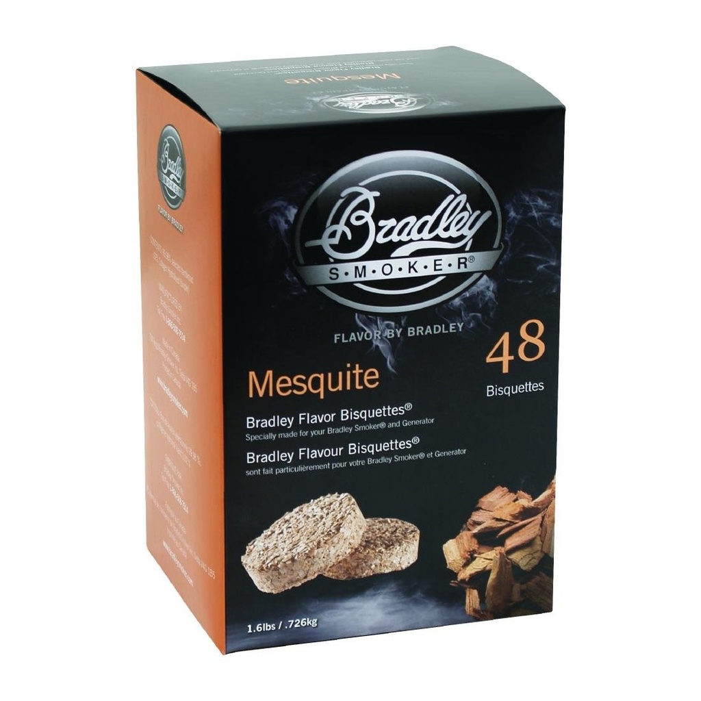Bradley Food Smoker Mesquite Flavour Bisquette (48 Pack)