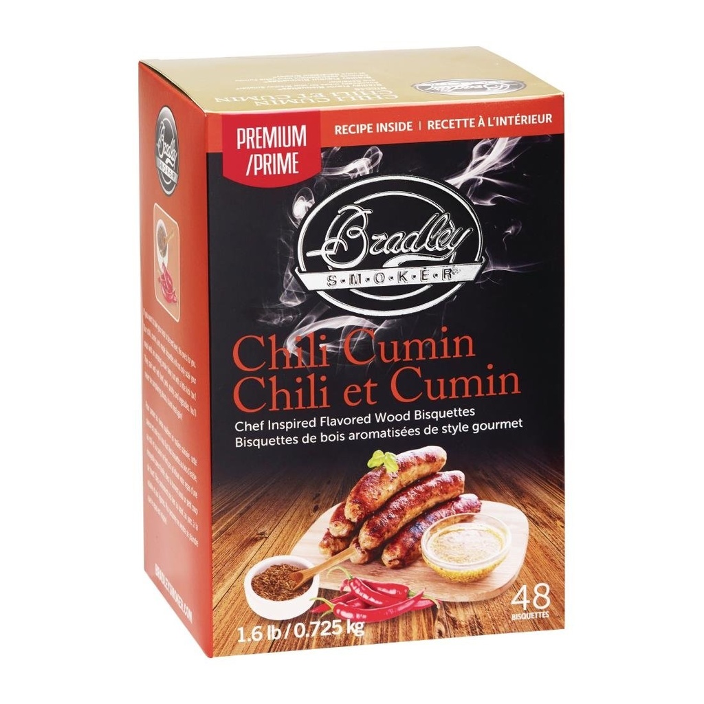 Bradley Food Smoker Chili Cumin Premium Flavour (48 Pack)
