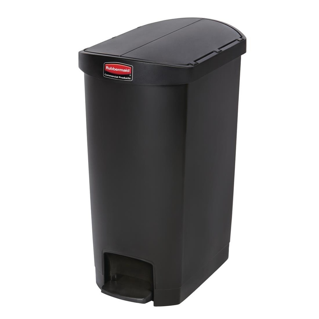 Rubbermaid Slim Jim End Step pedaalemmer 50L zwart