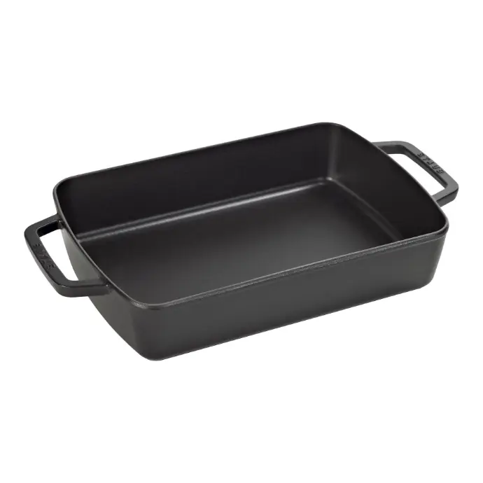 Staub Specialities Ovenschaal 30 cm, Rechthoekig, Zwart