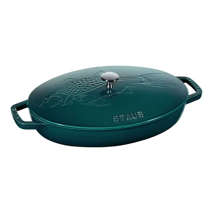 Staub Specialities Ovenschaal fish 33 cm, Ovaal, La-Mer