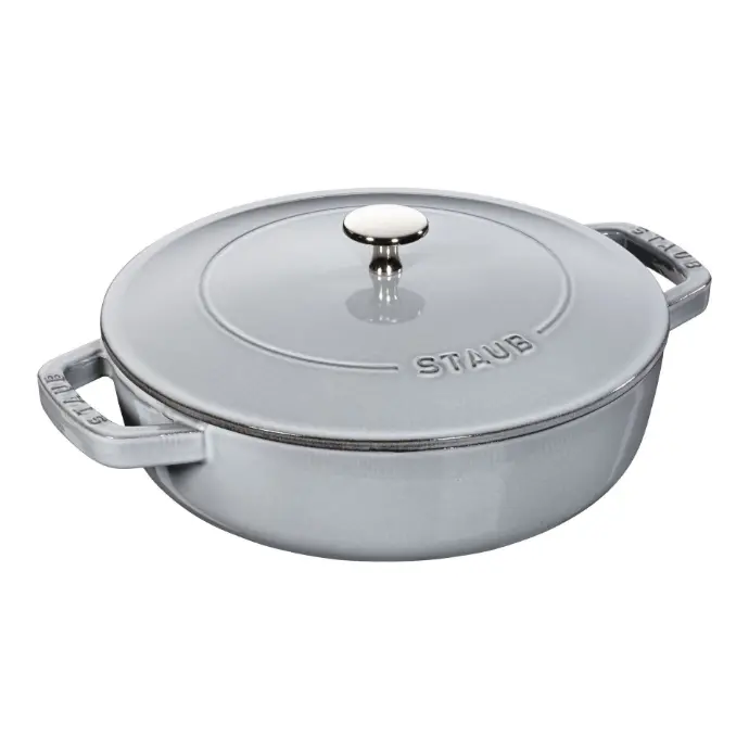 Staub Braisers Sauteerpan Chistera 24 cm / 2,5 l, Grafietgrijs