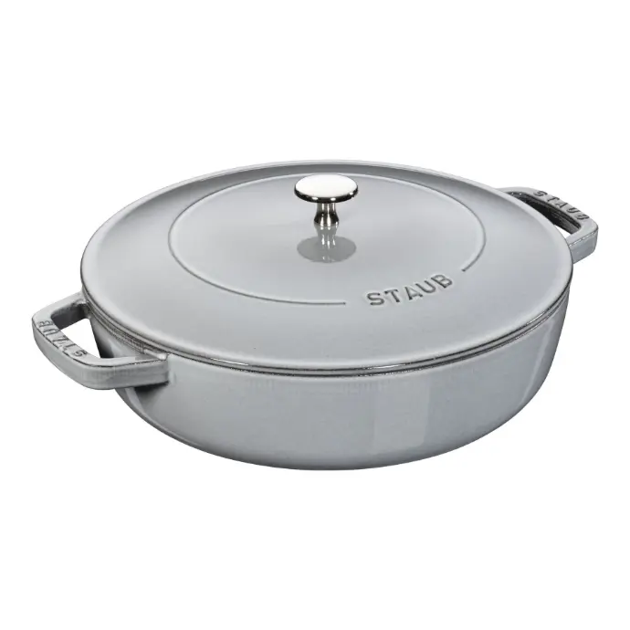 Staub Braisers Sauteerpan Chistera 28 cm / 3,7 l, Grafietgrijs