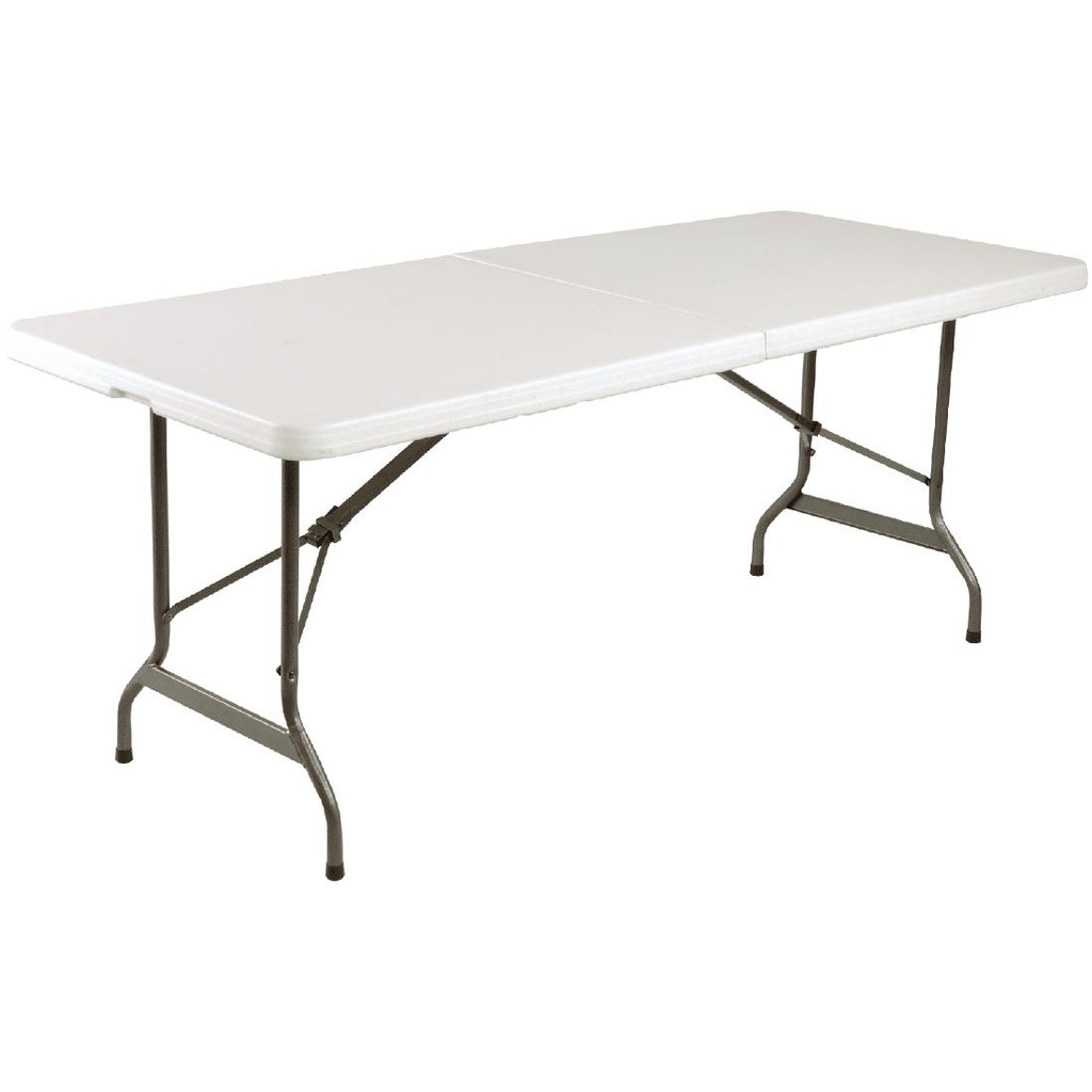 Bolero Rechthoekige middenvouwtafel 6ft wit