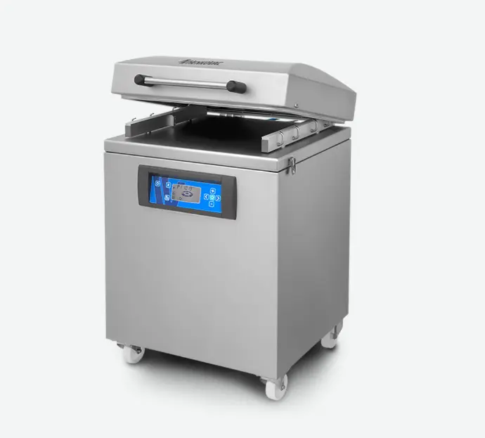 Vacuummachine Henkovac Mobile M4, roestvrijstalen deksel & vlak werkoppervlak