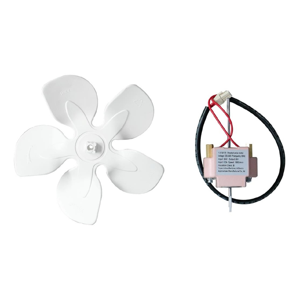 Polar ventilatormotor en ventilatorblad