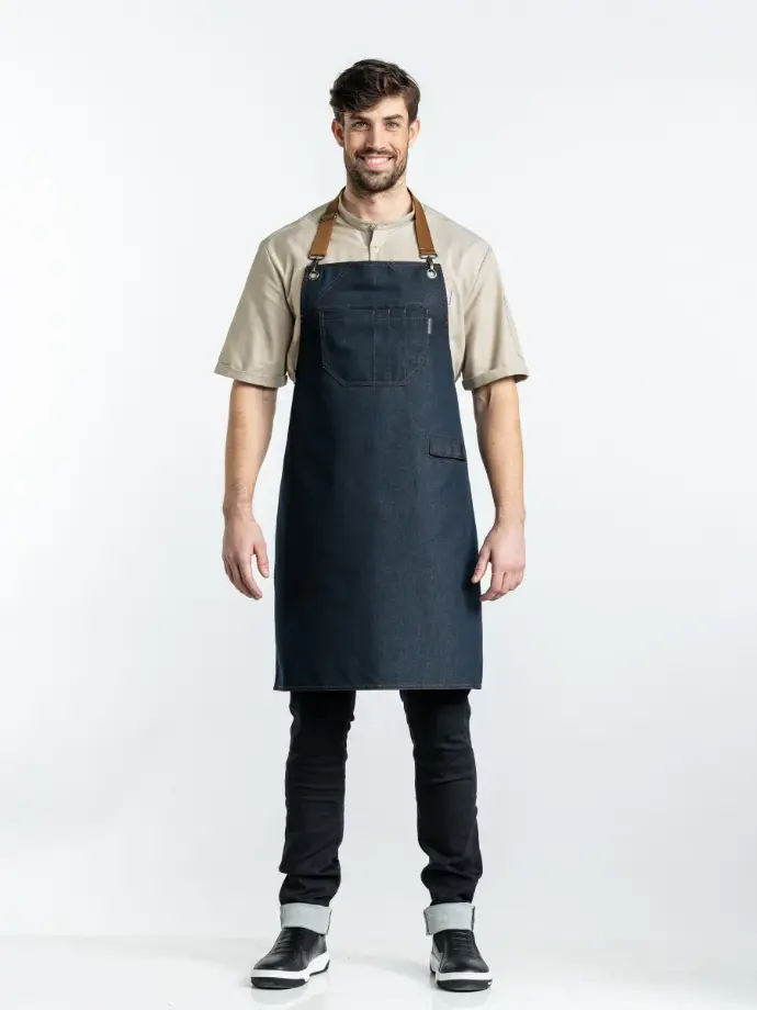 Schort Chaud Devant - Clip Black Denim W70 - L85