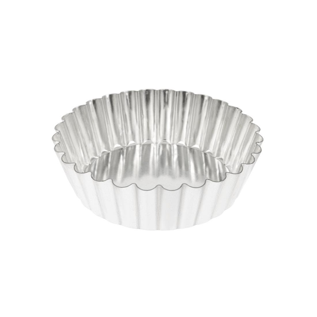 Bron geribbelde quichevorm met uitneembare bodem 10cm