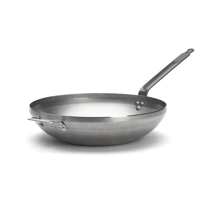 Wok plaatstaal - 40 cm - Mineral B - De Buyer