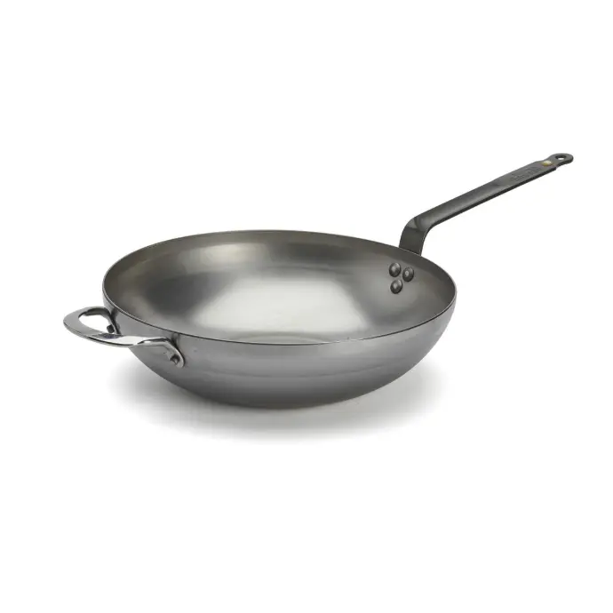 Wok plaatstaal - 32 cm - Mineral B - De Buyer