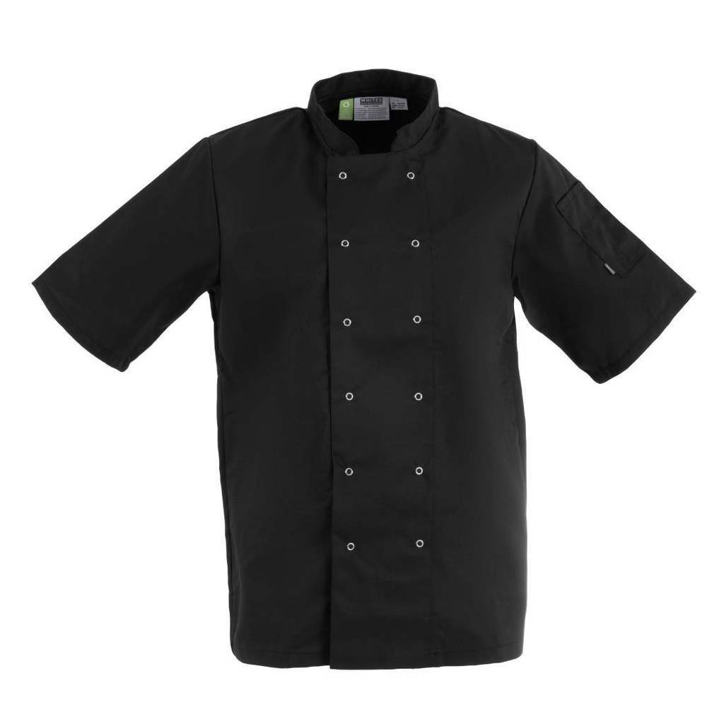 Whites Vegas Koksbuis Korte Mouw Zwart 4XL