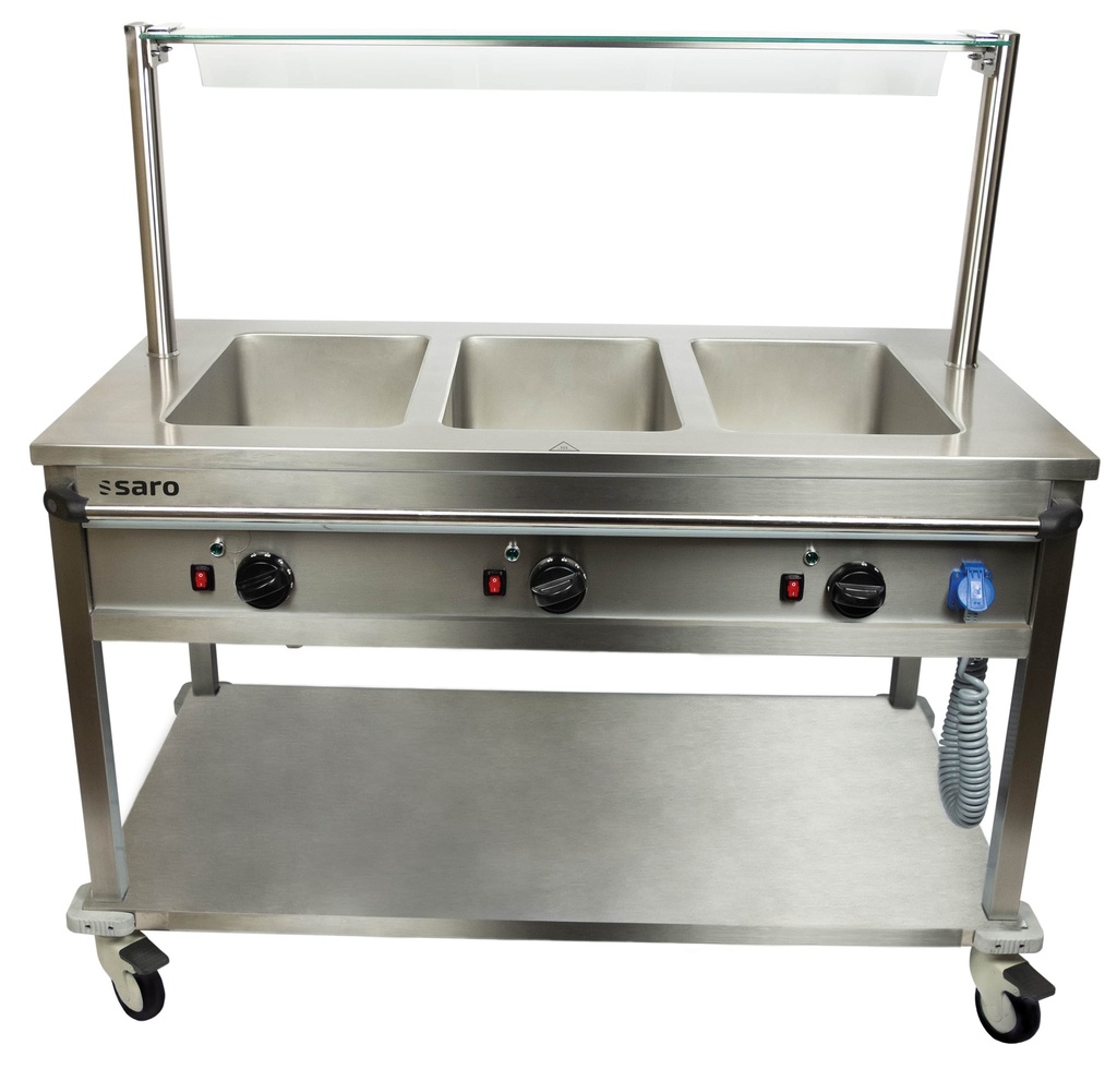 Saro Bain Marie trolley model BTS-3 126-1520